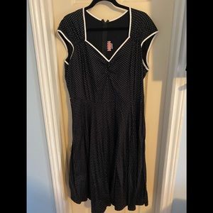 Pinup Couture Black and White Dress